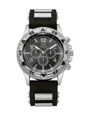 Men's Zhowe Quartz Watch One Size Black and Silver